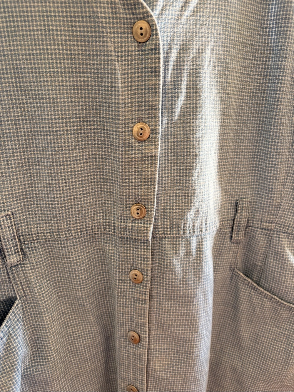 Vintage Women’s Checkered Denim Dress - Picture 6 of 6